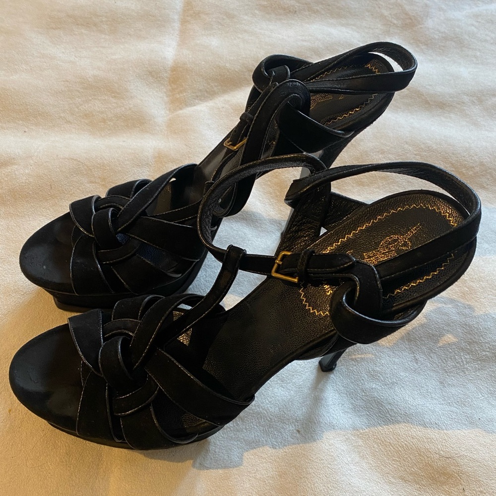 YSL Tribute Platform Sandal Size 42